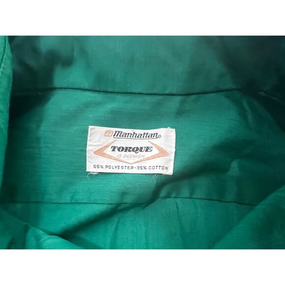 Manhattan Torque Vintage 70's Long Sleeve Collared Button Down Shirt Sz XL (Appx - Picture 3 of 7